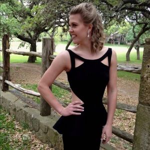 Claudine floor length prom dress